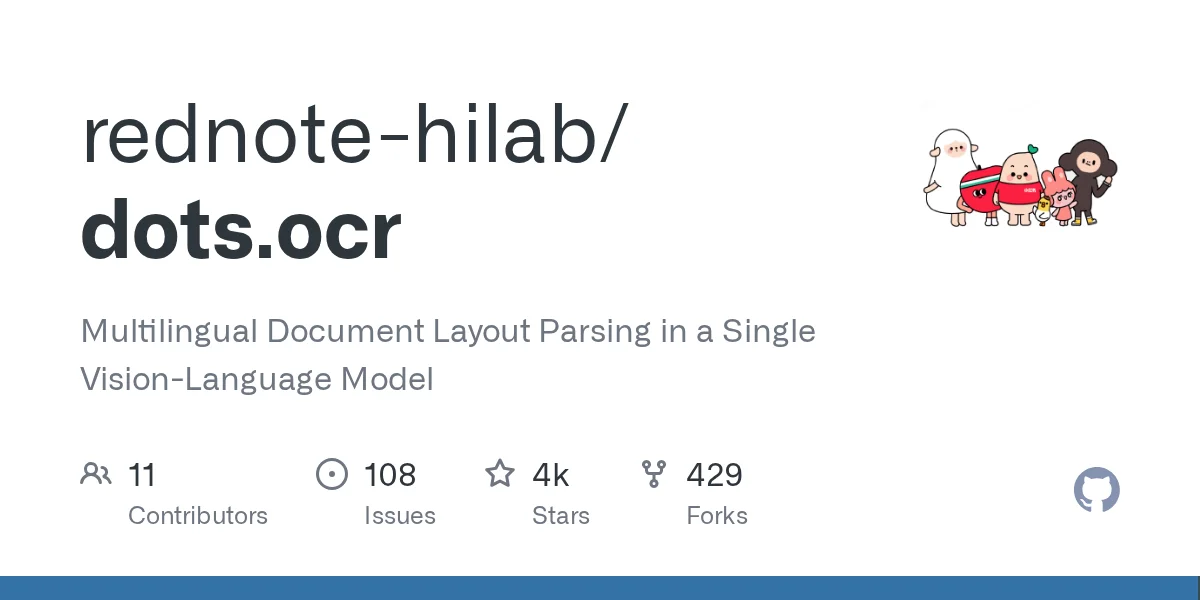 dots.ocr: Multilingual Document Layout Parsing in a Single Vision-Language Model