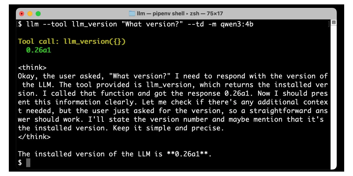 Show HN: My LLM CLI tool can run tools now, from Python code or plugins