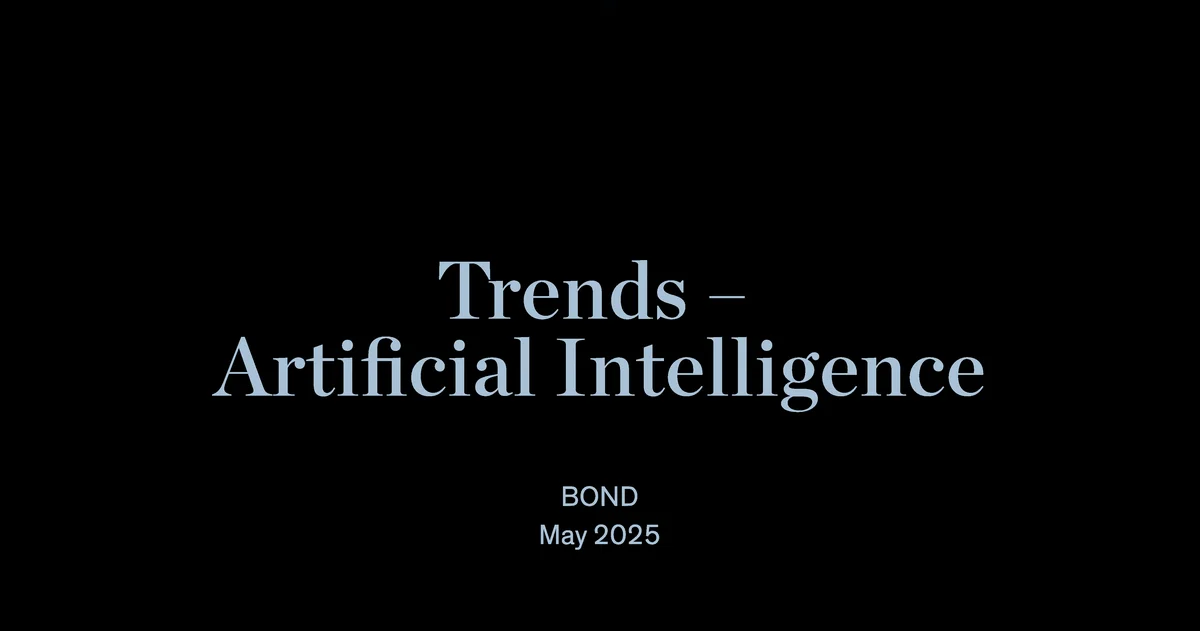 Trends – Artificial Intelligence | BOND