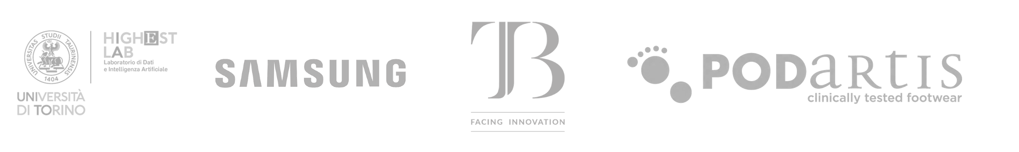 Samsung, Università di Torino, T&B Associati, Podartis